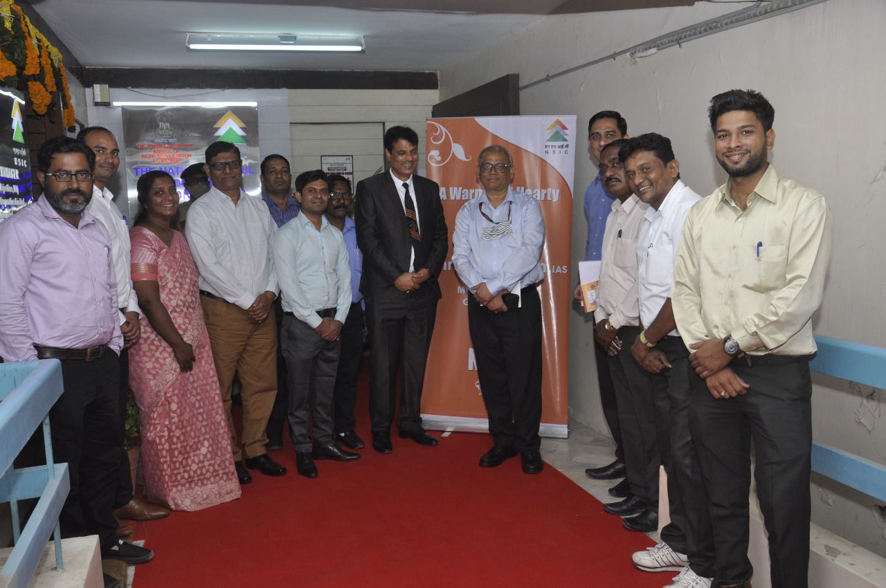 Shri B.B.Swain, Secretary MSME during his  visit to Ahemdabad on 30/10/2021 graced Zone Central Office at Ahmedabad and reviewed the work done by NSIC in the state of Gujarat for the growth of MSME Sector. He appreciated the efforts of NSIC in disseminating the benefits of NSIC schemes in the state of Gujarat and urged the NSIC team to share new ideas so that cross section of the society is benefited in the country. Shri P.K.Jha, Zonal Head,  NSIC welcomed him at NSIC (Ahemdabad ) office .