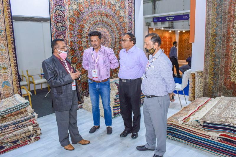 India Carpet Expo – 2022 is the one of the largest Handmade carpet fair in Asia and serves as a unique platform for the buyers to source the best of handmade carpet was held on 25th-28th March, 2022 at NSIC exhibition centre. Over 257 importers and 280 overseas buyers from all over the world registered their presence in the Mega Expo. 292 exhibitors displayed their exclusive handmade carpets. On this occasion Shri. P Udayakumar, Director (Planning & Marketing), NSIC graced this Mega Expo to motivate and encouraged the participants to avail the benefits of NSIC schemes. The events at the NSIC Exhibition Ground are coordinated by Shri Masood Ahmad, Manager, NSIC.