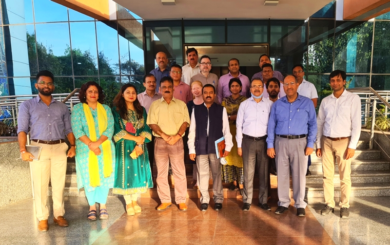 Shri P. Udayakumar, Director (Planning & Marketing), NSIC chaired the 01st Corporate Management Review Meeting (CMRM) and Management Review Meeting (MRM) for the year 2021-2022 cycle –II on 05th April, 2022. During the interaction, various internal and external issues relevant to the quality management systems as well as improvement of performance and effectiveness of the quality management system were discussed. Also present on this occasion, Shri, Manoj Lal, Chief General Manager, NSIC, Shri Rajesh Kumar, General Manager (CMR), NSIC, Shri M.A Khan, General Manager, NSIC, Shri Rajesh Srivastava, Sr. Consultant (ISO) and Shri Aman Srivastava, Consultant (ISO). 