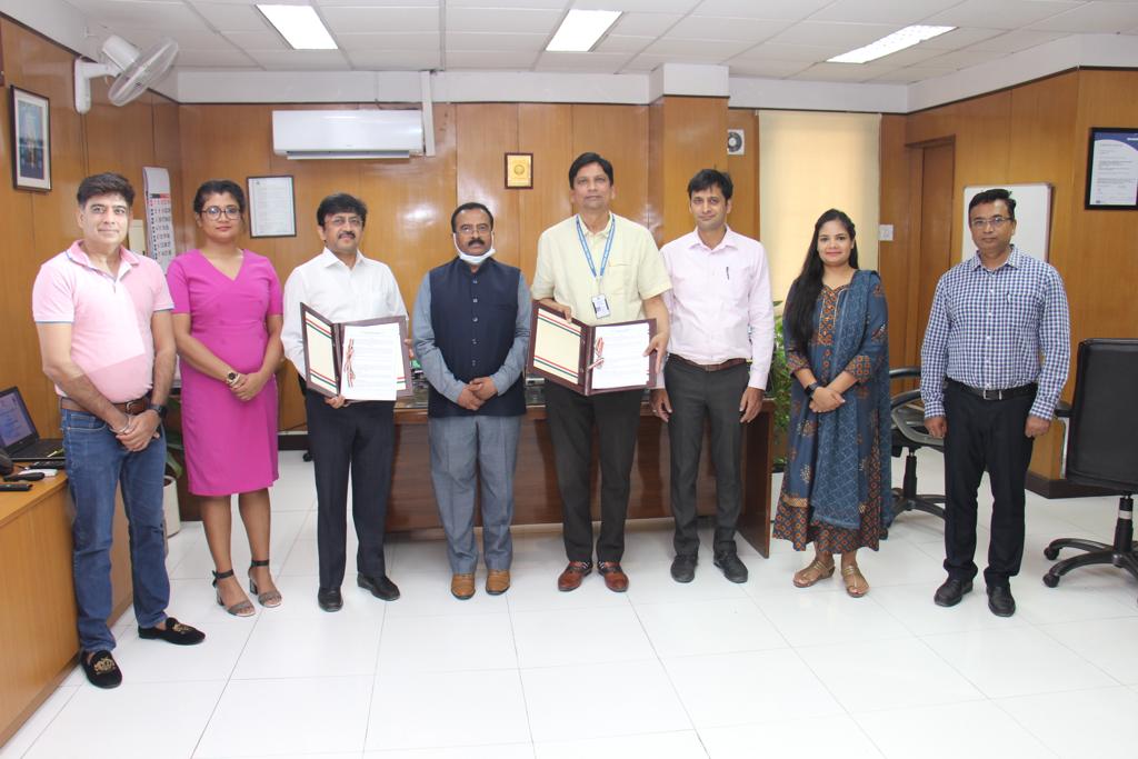 NSIC has signed MOU with Ambuja Cement Limited on 20.05.2022 under the NSIC Raw Material Distribution scheme for supply of Cement in Northern India market. The MoU will facilitate MSME in getting quality Cement material at competitive prices.  Ambuja Cement Limited has a wide network which will serve as backbone to deliver last mile service to MSMEs via NSIC. Sh. P. Udayakumar, Director (Planning & Marketing), NSIC presided the NSIC signing of MoU with M/s. Ambuja Cement. The MoU was signed by Dr. Avinash Choudhary, General Manager (RMD), NSIC and Sh. Prashant Ambast, Vice President-Marketing  Ambuja Cement Limited . Also present on the occasion were Sh. Pardeep Kumar, Chief Manager, NSIC, Sh. Vikas Sharma, Manager, NSIC, NSIC & Smt. Sonia Rathi, Deputy Manager, NSIC.