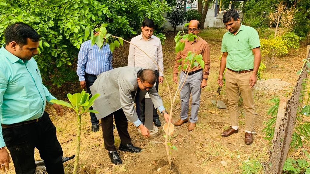 During his visit to Nagpur  on 25th-26th May 2022 , Shri M.K. Singh ,Zonal Head (West) as a part  of  Zone West Azadi Ka Amrit Mahotstav Celebrations he planted saplings in the NSIC (Nagpur) office compound to encourage Green Environment Plantation for well being of the society