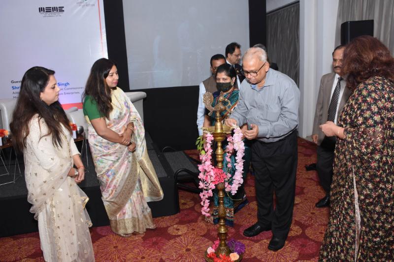 Shri B. B Swain, Secretary, MSME  launches UdyamShakti on 29th June, 2022 at New Delhi in the presence of Shri P. Udayakumar, CMD, NSIC, Shri Gaurang Dixit, Director (Finance), NSIC Dr. Ishita.G. Tripathy, ADC (MSME), Shri S. Kozhikote, MD & CEO, SBICAP Ventures, senior officers of NSIC and Ministry of MSME. On this occasion, Secretary MSME also interacted with the national awardees and beneficiaries of PMEGP, SRI fund and Hackathon.

