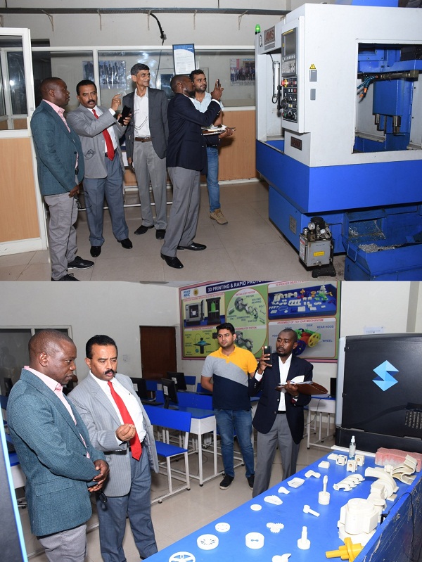 H.E Minister SMED of Zambia Mr. Elias Mubanga during his visit to NSIC Incubation Centre, applauded the efforts of NSIC in creating self-employment opportunities through the NSIC model of Incubation for job creation in the country. He showed keen interest to sign MoU with NSIC to set up Incubation Centre in Zambia. Shri. P. Udayakumar, CMD, NSIC highlighted the various initiatives of NSIC during his visit to NTSC (Okhla).  