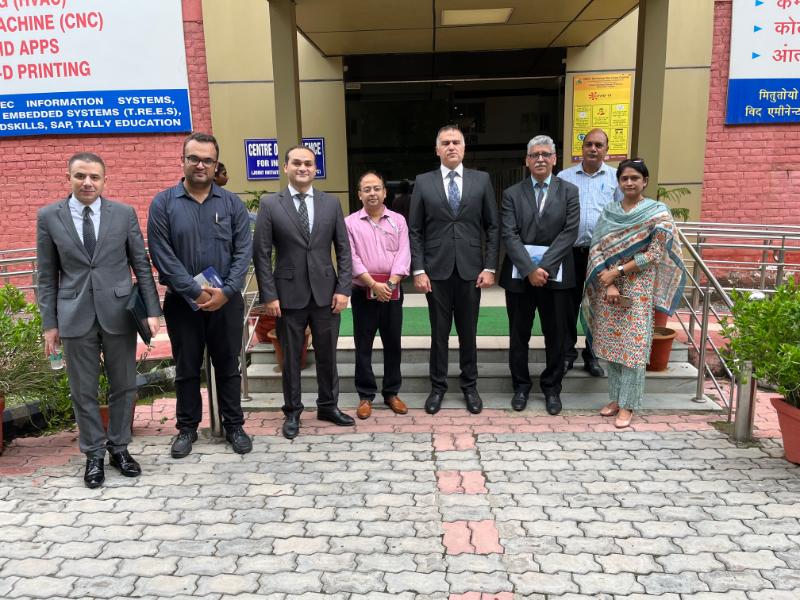 A delegation led by Brigadier General Mohamed Abogabal, Defence Attache, Embassy of Egypt, New Delhi and accompanied by Mr. Hesham Elsaeed, Counselor, Embassy of Egypt, New Delhi and Mr. Ibrahim Mamdouh Fouda, Second Secretary, Embassy of Egypt, New Delhi visited NSIC’s Rapid Incubation Centre and Advanced Training Centre at NSIC’s Technical Service Center, Okhla on 22.07.2022. The delegation observed NSIC’s model of Rapid Incubation Centre for employment generation and Advanced Training Centre is apt for Egyptian SME Ecosystem. They showed keen interest in the 3D Printing Manufacturing Technology and appreciated NSIC’s facilities for skill development and creation of self-employment opportunities. Mr. Sunil Tyagi, GM-SG (IC), Mr. O.P. Singh, GM - Head NTSC, Mr. Vimlesh Bhatia, Chief Manager (Tech), Ms. Adiba Bari, Manager (IC), Mr. Anupam Tiwari, Manager (IC) and Mr. Shashank Shekhar, Asst. Manager (IC) were present during the visit.

