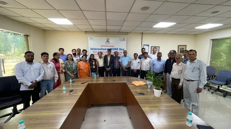 The International MSME Day was celebrated with enthusiasm by NSIC – Technical services Centre (Okhla) on 27.06.2023, where in recent pass-out candidates who became successful entrepreneurs were felicitated. They shared their success stories with the gathering and inspired others to aspire for higher dreams overcoming all odds. On this occasion, All India Confederation of Small & Micro Industries Associations (AICOSMIA), Chairman, Sh. Kapil Malik along with prominent and successful entrepreneur Mr. Pawan Gambhir were called and they shared their experiences and entrepreneurial journey in the past decades. Sh. O.P. Singh, GM, NTSC Okhla shared the importance of celebrating MSME day and apprised the participants about the entrepreneurship opportunities available with NTSC (Okhla).