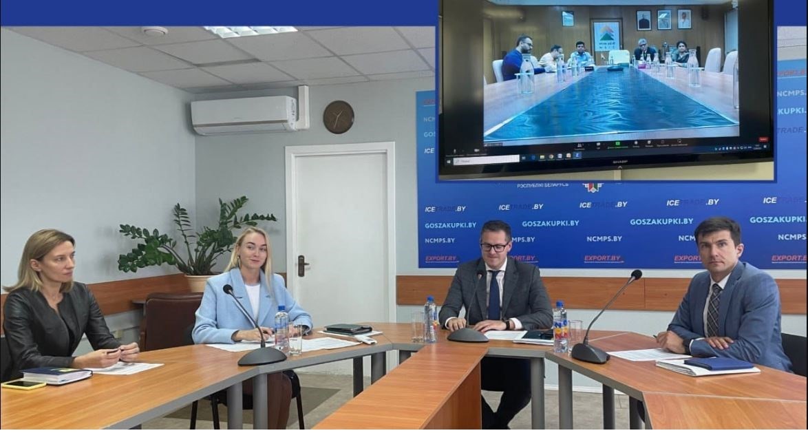 A virtual meeting was held between NSIC & National Centre for Marketing and Price Research (NCMPS), Belarus on 12th September, 2023 to discuss the possible areas of cooperation between the two organizations. Mr. Sunil Tyagi, Sr. General Manager (IC), Mr. Vidya Sagar Singh, Sr. General Manager (DSF) along their staff/ officers were present during the meeting.

