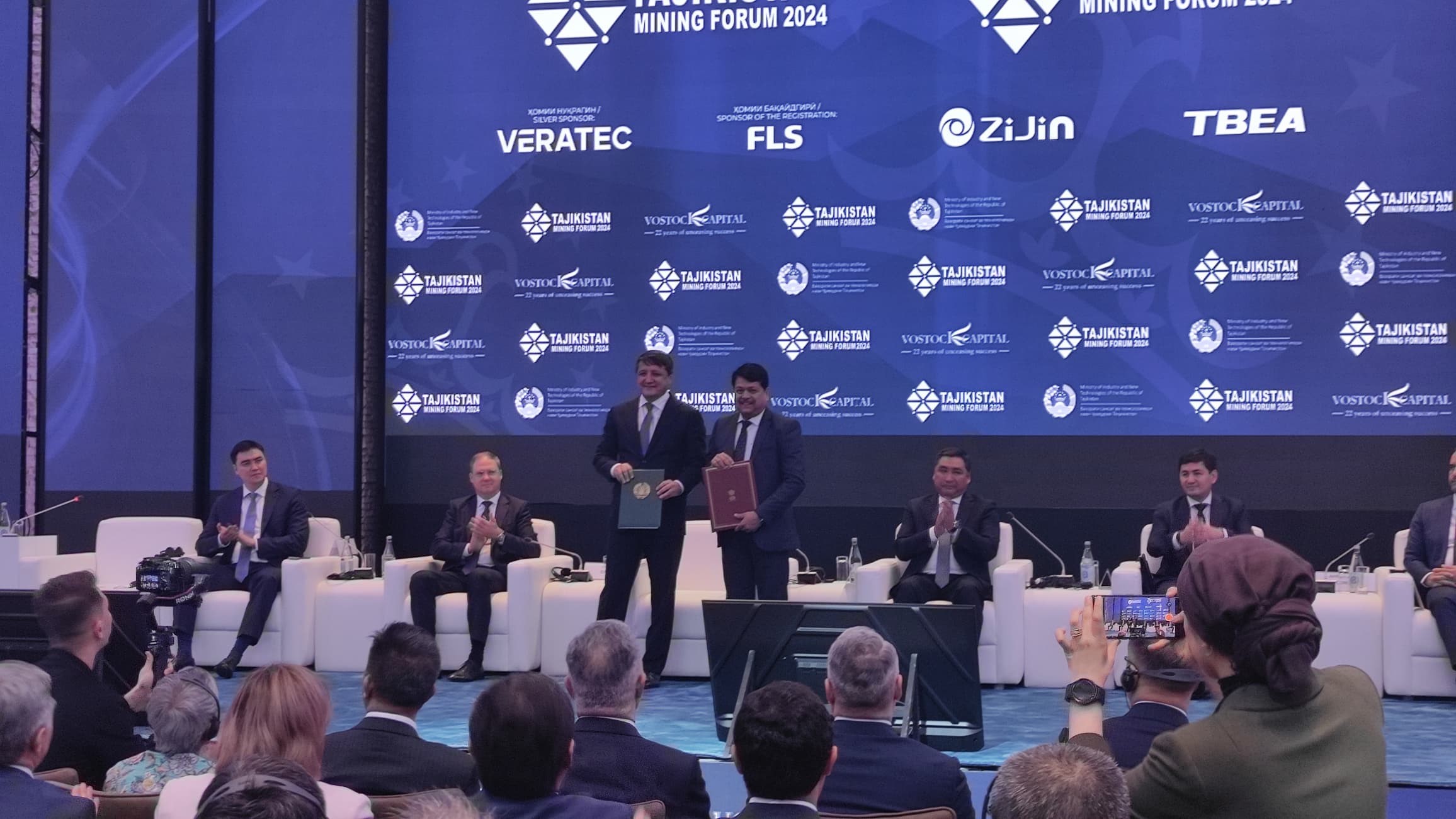 Dr. Subranshu Sekhar Acharya, CMD, NSIC  signed and exchanged an MoU at Dushanbe with H. E Sherali Kabir, Minister, Ministry of  Industry and New Technologies, Republic of Tajikistan for cooperation in MSME space. MoU focusses to improve economic and commercial cooperation between India and Tajikistan in the field of Micro, Small and Medium Enterprises (MSMEs) and to enhance competitiveness of  Indian and Tajik MSMEs in global market. MOU was exchanged during the Mining and Metallurgical Forum and Exhibition at Dushanbe, Tajikistan on 29/10/2024 in presence of Dignitaries of Republic of Tajikistan and various other countries.

