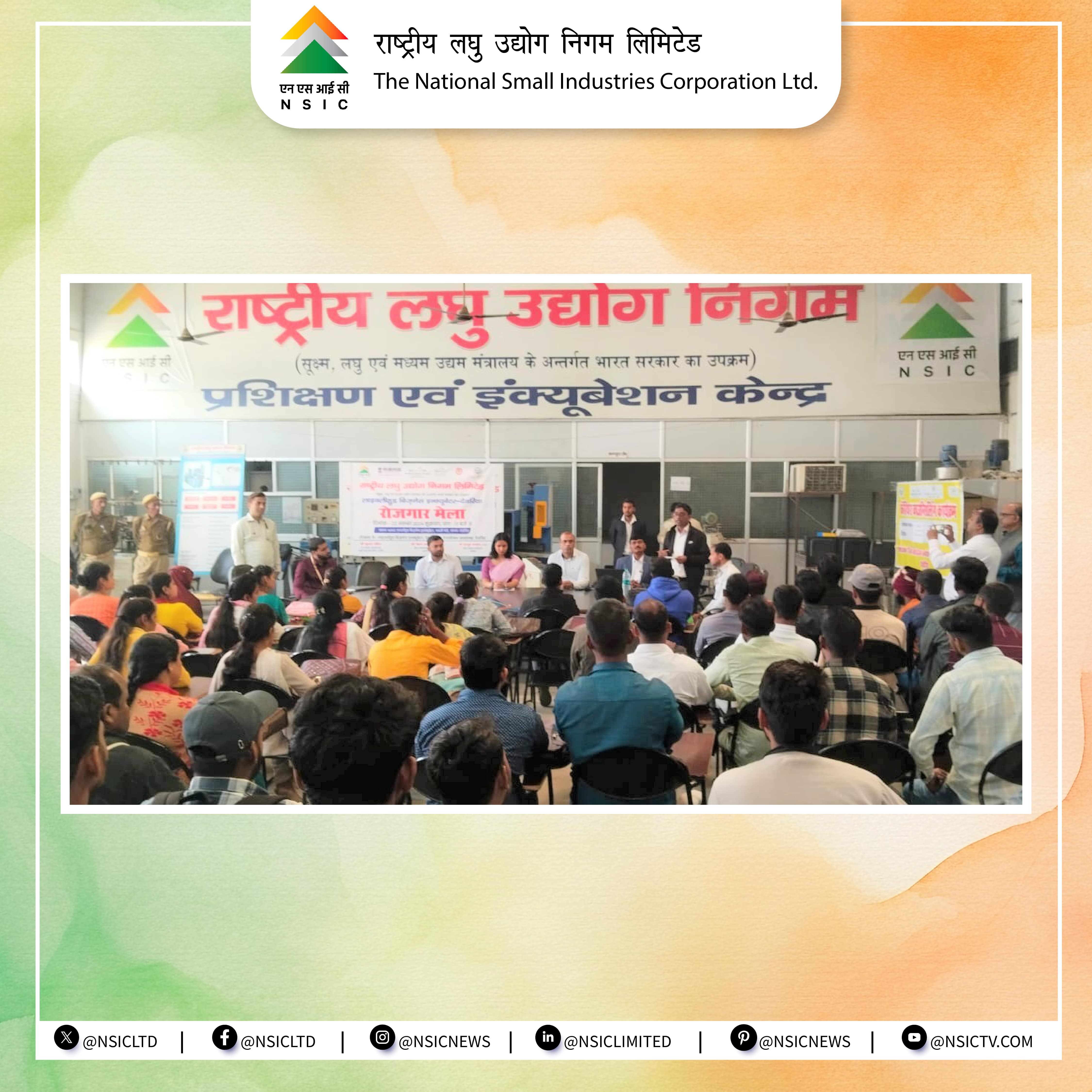 The NSIC-Livelihood Business Incubator (LBI), Deoria, under the guidance of Mr. Ramkumar Yadav, DGM NSIC-Technical Services Centre, Aligarh, organized a Career Counselling cum Job Fair on November 22, 2024, in collaboration with Employment Exchange and National Career Services, Deoria. The event aimed to facilitate employment for trainees and local candidates through open campus placements. Over 259 participants attended, with 102 receiving primary job offers across roles like Machine Operator, Welder, Supervisor, Electrician, and Sales Executive. Key recruiters included Utkarsh Small Finance Bank, Proflow Engineering Services, Ivaan Security Services, and Satya Micro Finance.