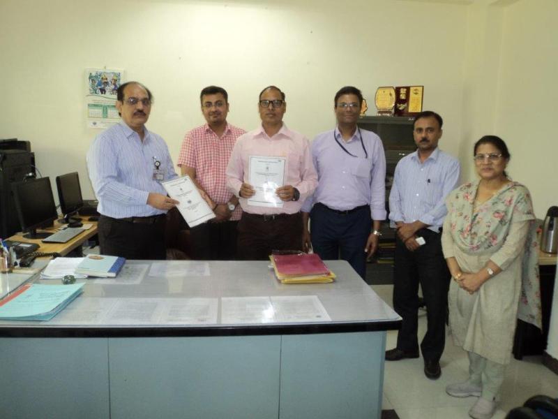NTSC (Aligarh) has renewed a MoU on 10th May, 2024 with Narora Atomic Power Station (NAPS), Narora, for their commitment to empowering youth through skill development. The MoU was signed by Shri Ram Kumar Yadav, Centre Head, NTSC (Aligarh) and Shri K.K. Sharma, Chairman, CSR Committee, NAPS Narora for 2024-25 with aim to train 540 youths from Narora and nearby areas in 11 diverse courses aligned with industry and community needs. Shri Vivek Mangal, Chief Manager (Training), NTSC (Aligarh), and other officers and staff from both organizations were also present on the occasion.