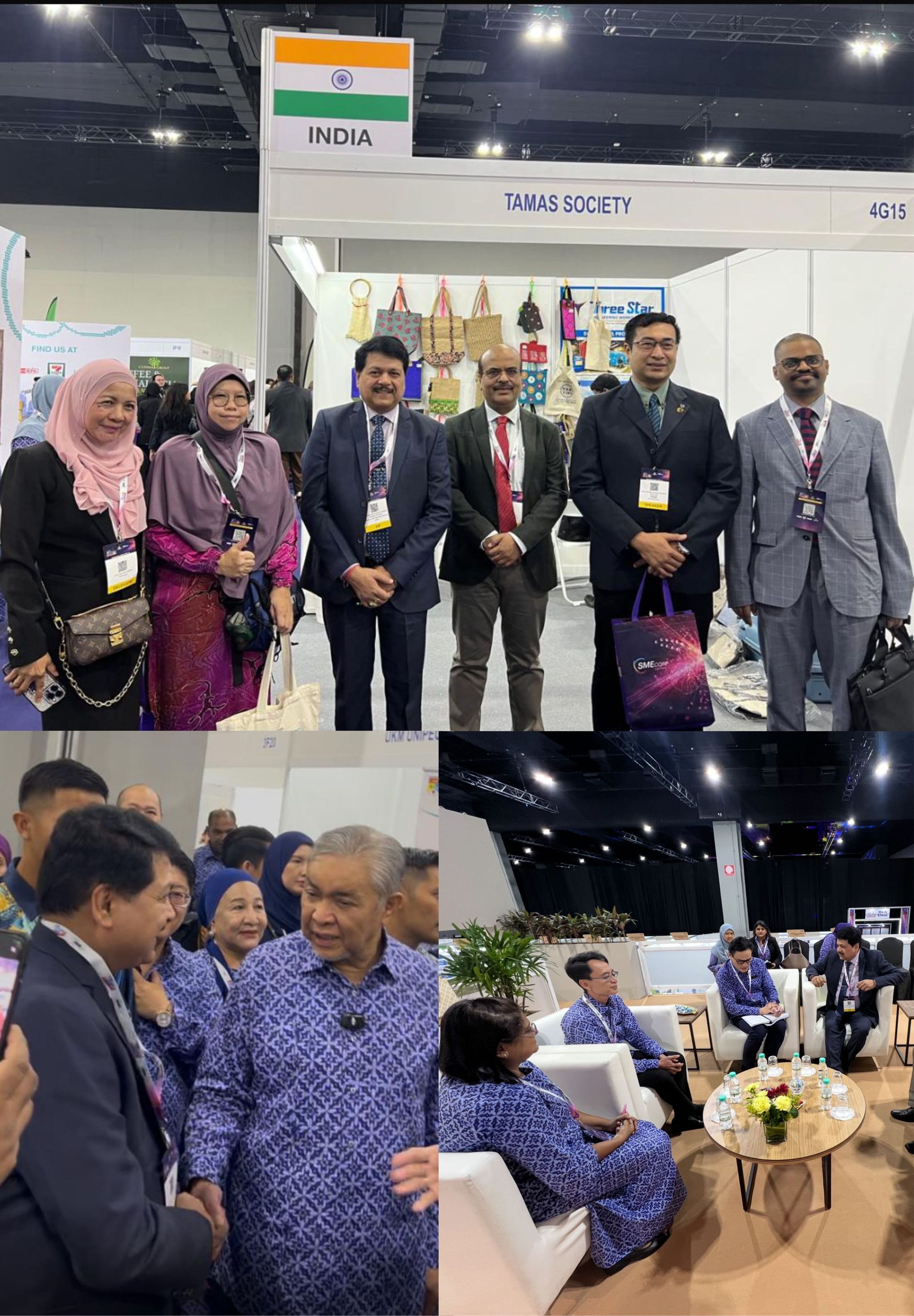 The SME Ventures @ ASEAN 2025 event was inaugurated by Datuk Seri Dr. Ahmad Zahid Hamidi, Deputy Prime Minister of Malaysia, at the Malaysia International Trade & Exhibition Centre (MITEC) in Kuala Lumpur. The event also saw the presence of Datuk Ewon Benedick, Minister of Entrepreneur and Cooperatives Development.
 
Under the aegis of NSIC, seven Indian enterprises took part in the event, using the platform to exhibit their products and engage in regional industry dialogues.

On the sidelines, the Dr. S.S Acharya, CMD, NSIC held substantive discussions with Mr. Rizal bin Dato’ Nainy, CEO of SME Corp Malaysia Talks focused on fast-track initiatives and collaborative programmes that can be rolled out immediately to benefit SMEs from both nations.
