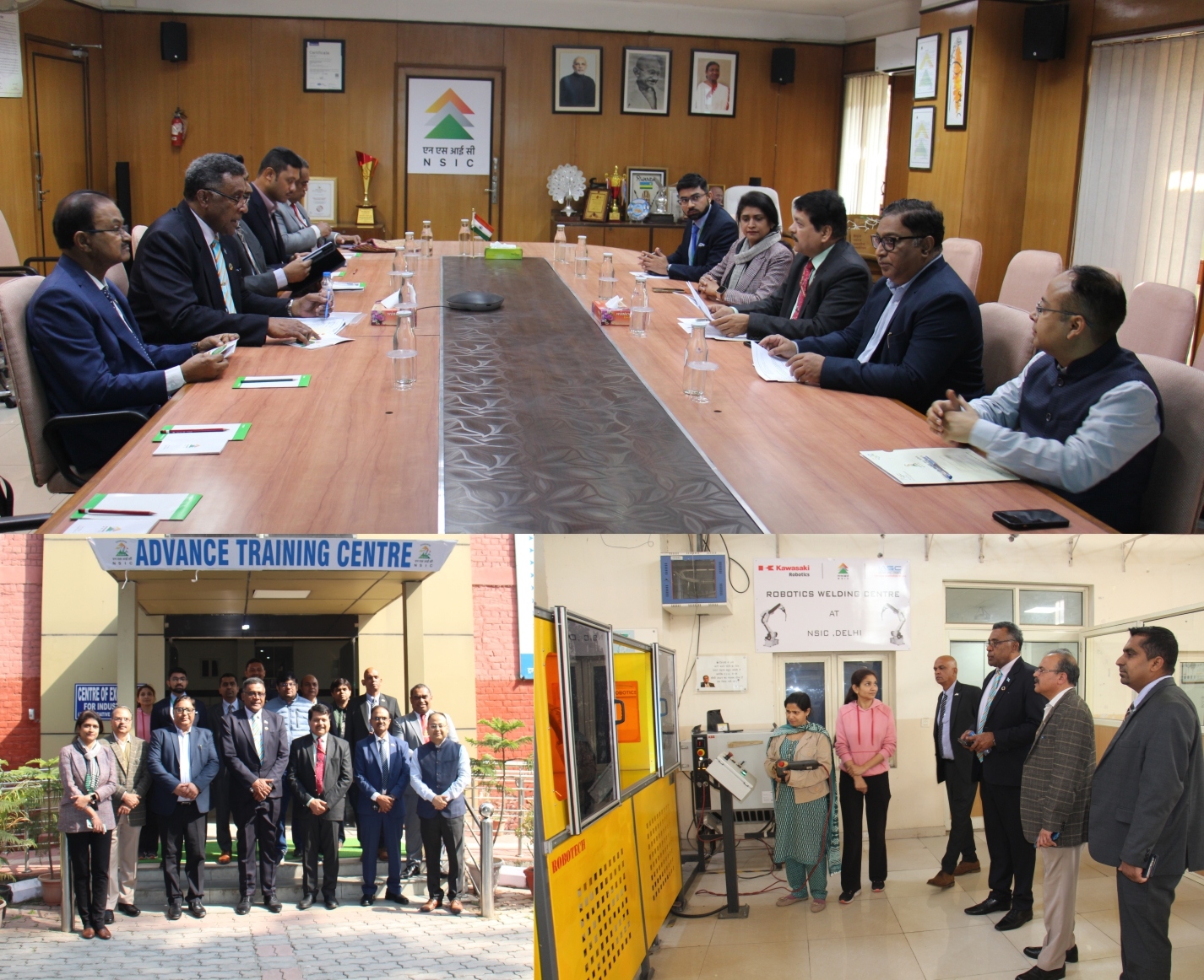 A high level official delegation from the Republic of Fiji, led by Mr. Esrom Immanuel, Hon’ble Minister for Finance, Commerce and Business Development, accompanied by H.E. Mr. Jagannath Sami, High Commissioner of Fiji to India, visited NSIC on February 10, 2026. The visit aimed to gain insights into NSIC’s activities and explore potential business and institutional cooperation opportunities in the MSME sector.
The delegation was warmly received by Dr. Subhransu Sekhar Acharya, Chairman & Managing Director, NSIC and Mr. Gaurav Gulati, Director (Finance), NSIC. During the discussions, Dr. Acharya gave a broad overview of India MSME ecosystem and NSIC’s initiatives and key interventions for the growth and development of MSMEs, including technology, credit and marketing support, skill development and livelihood incubation programs and international cooperation activities. 
As part of the visit, the delegation was also taken on a guided tour of NSIC’s Incubation Centre and Advanced Training Centre, Okhla. They noted that NSIC’s Rapid Incubation model for entrepreneurship development and employment generation along with the Advanced Training Centre, hold strong relevance for fostering MSME growth in Fiji. The delegation expressed keen interest in collaborating with NSIC in these areas.
Officials from the Ministry of External Affairs and NSIC also participated in the interaction. 