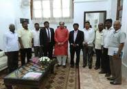 During his visit to Pondicherry on 31/05/2017Shri  Haribhai Parthibhai Chaudhary, Minister of State MSME interacted  with Pondicherry Steel & Wooden furniture Mfrs` Consortium Members.Shri P.Ravikumar, Zonal Head (South - I), NSIC was also present on this occasion.
<p align="right">
<font color="#A9A9A9" align="right">May 31, 2017 </font></p>