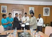 The National Small Industries Corporation Ltd. (NSIC) & Tally Education Pvt. Ltd. (TEPL) signed MoU to impart training jointly on Tally ERP9 software with GST in the technical centers of NSIC. Mr. Satvinder Singh, Chief General Manager, NSIC & Mr. Manish Chowdhary, CEO, Tally Education Pvt. Ltd. signed and exchanged MOU on 22.8.2017 in the presence of Mr. Ravindra Nath, CMD, NSIC, Mr. A.K. Mittal, Director, Finance and other officials from NSIC & TEPL.This initiative would create a platform for the MSMEs to train their existing accounts personnel for the preparation of accounts in compliance of GST requirements. Also such training to the youths would address the demand of skilled accounts professionals.


<br/>
<a target="_blank"  href="https://www.facebook.com/NSICLTD/photos/pcb.1531237606914247/1531234316914576/?type=3&theater"><font color="#FF6600"><p align="right">Click here to view  more images.</p></font></a> 
<p align="right">
<font color="#A9A9A9" align="right">August 23, 2017 </font></p>